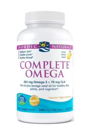 Complete Omega, 565mg Lemon 120 softgels Nordic Naturals Best Price