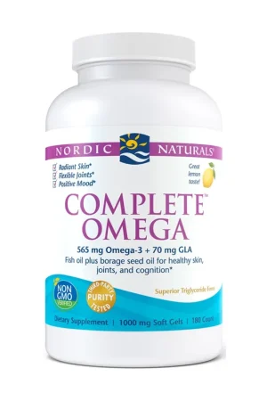 Exclusive Offer Complete Omega, 565mg Lemon 180 softgels Nordic Naturals