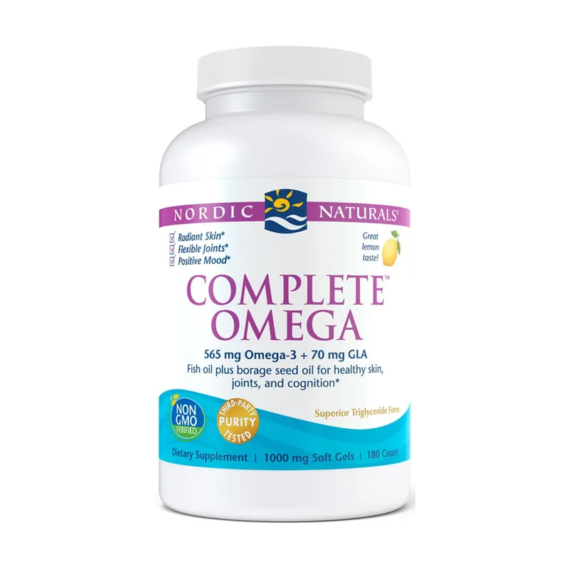Exclusive Offer Complete Omega, 565mg Lemon 180 softgels Nordic Naturals