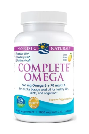 Fan Favorite Complete Omega, 565mg Lemon 60 softgels Nordic Naturals