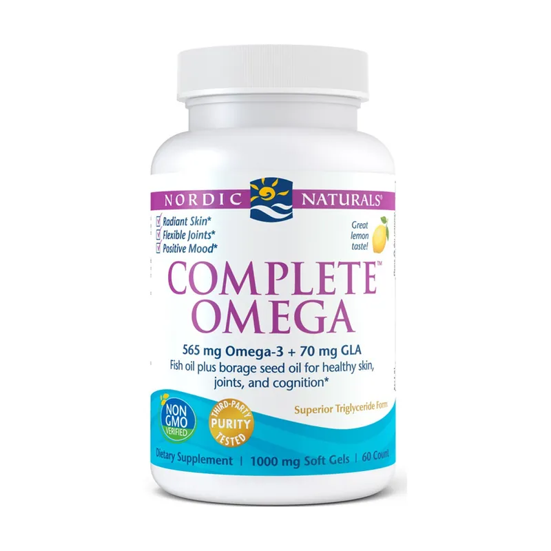 Fan Favorite Complete Omega, 565mg Lemon 60 softgels Nordic Naturals