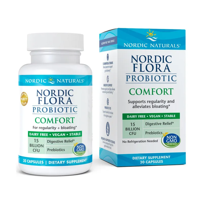 Buy Online Nordic Flora Probiotic Comfort, 15 billion CFU 30 capsules Nordic Naturals
