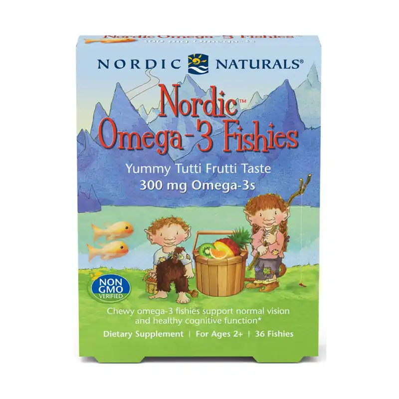 Nordic Omega-3 Fishies, 300mg Yummy Tutti Frutti Taste 36 units Nordic Naturals High Quality