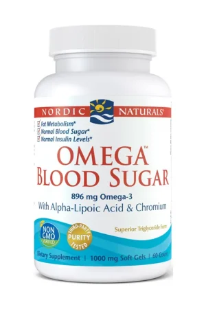 Omega Blood Sugar, 896mg 60 softgels Nordic Naturals Special Offer