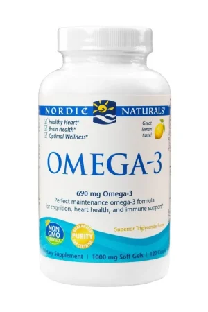 Limited Time Omega-3, 690mg Lemon 120 softgels Nordic Naturals