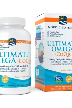 Trusted Brand Ultimate Omega + CoQ10, 1280mg 120 softgels Nordic Naturals