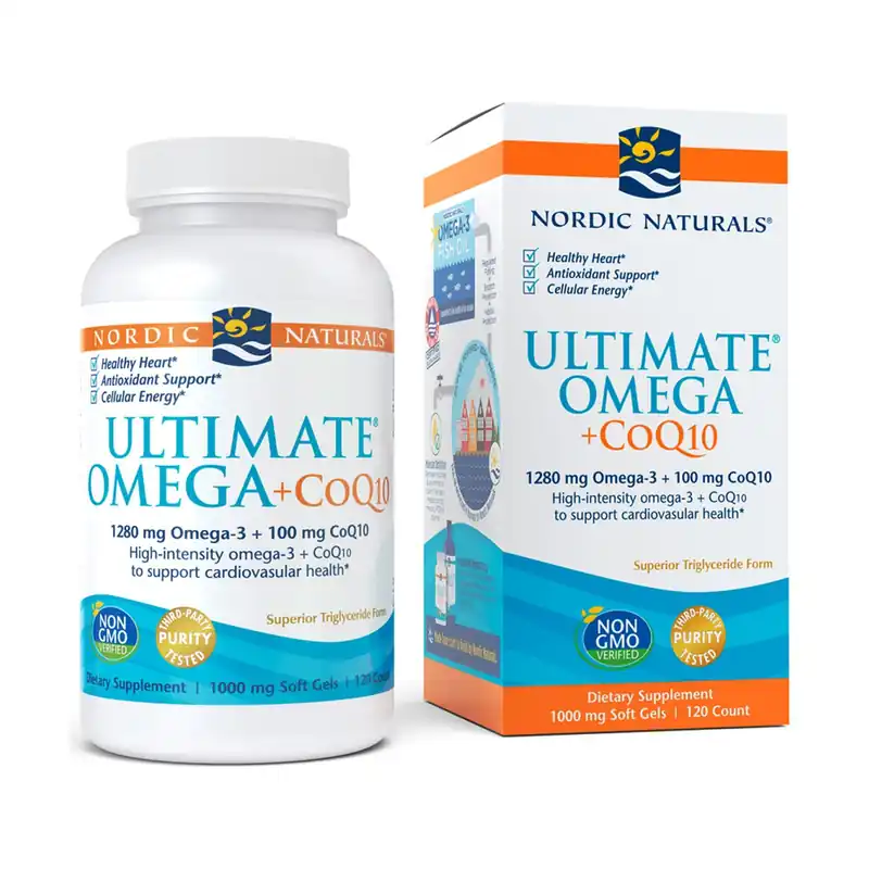 Trusted Brand Ultimate Omega + CoQ10, 1280mg 120 softgels Nordic Naturals