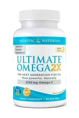 Ultimate Omega 2X, 2150mg Lemon 60 softgels Nordic Naturals Buy Today