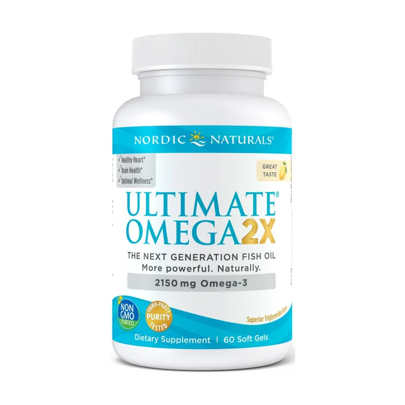Ultimate Omega 2X, 2150mg Lemon 60 softgels Nordic Naturals Buy Today