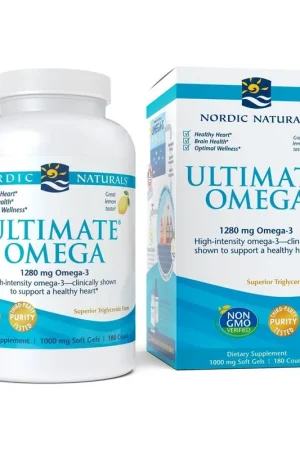 Ultimate Omega, 1280mg Lemon Flavor 180 softgels Nordic Naturals Price Cut