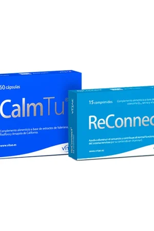 Balance Pack CalmTu 60caps + ReConnect 15compr 2 products Vitae Today Only