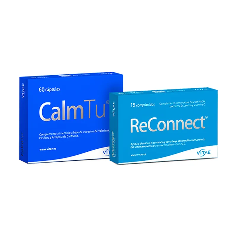 Balance Pack CalmTu 60caps + ReConnect 15compr 2 products Vitae Today Only