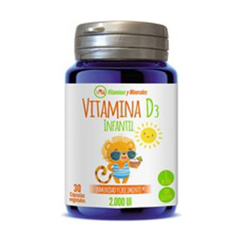 Children‘s Vitamin D3 (2,000 IU) 30 vegetable capsules Ynsadiet Luxury