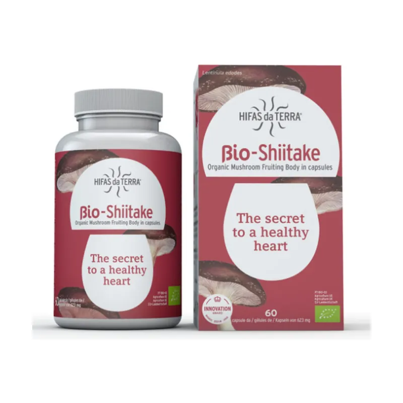 Bio-Shiitake 60 vegetable capsules Hifas da Terra Direct From Factory