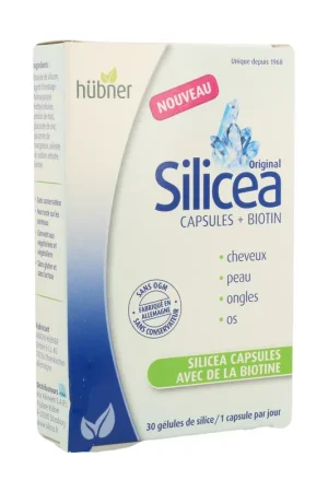 Buy Today Silicea Silica Capsules With Biotin 30 capsules Hubner