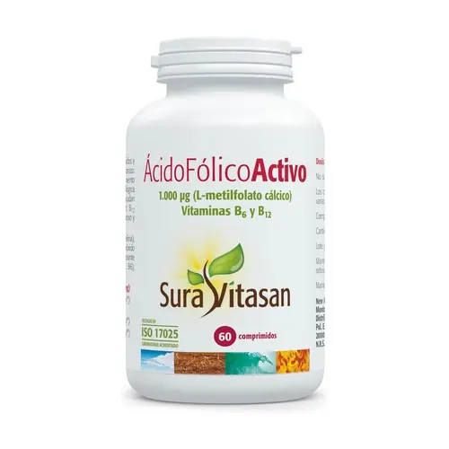 Active Folic Acid 60 tablets Sura Vitasan Cheap