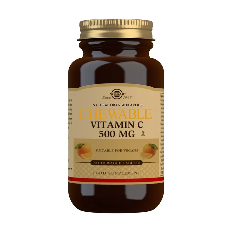 High Quality Vitamin C 90 tablets of 500mg (1000mg) Solgar