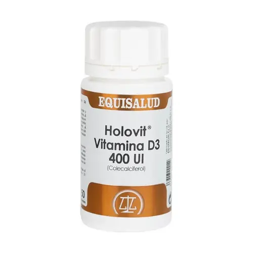 Certified Holovit Vitamin D3 400 IU 50 capsules Equisalud