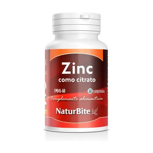 Zinc As Citrate 60 tablets of 15mg Naturbite Sale