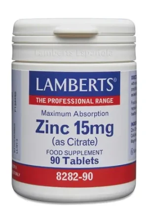 Zinc as Citrate 90 tablets of 15mg Lamberts Hot Deal