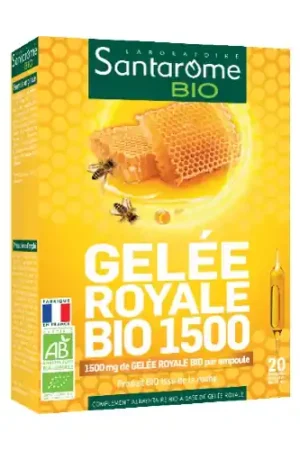 1500 Organic Royal Jelly 20 ampoules Santarome Final Sale