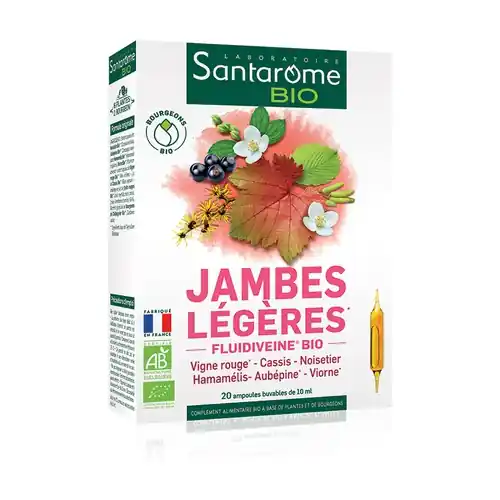 Fresh Stock Organic light legs 20 ampoules Santarome