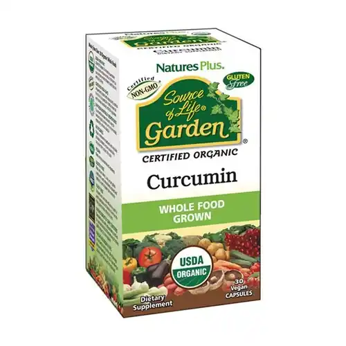 Garden Turmeric 30 vegetable capsules of 400mg Natures Plus Last Chance