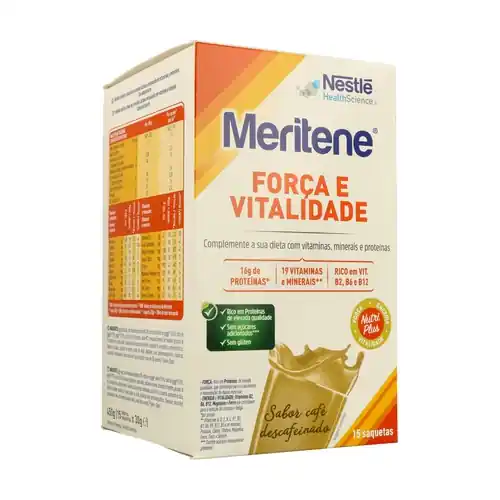 Meritene strength and vitality Decaffeinated coffee shake 15 packets of 30g Meritene Secure Checkout