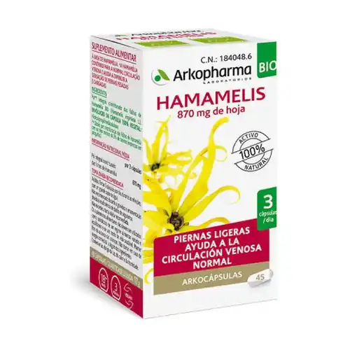 Direct From Factory Arkocápsulas Hamamelis 45 capsules Arkopharma