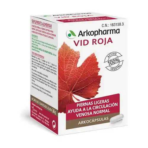 Place Order Arkocápsulas Red Vine 84 capsules Arkopharma