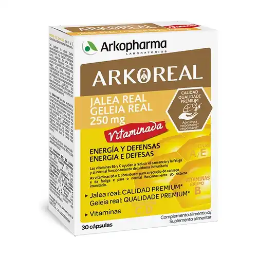 Luxury Arkoreal Vitamin Royal Jelly 30 capsules Arkopharma