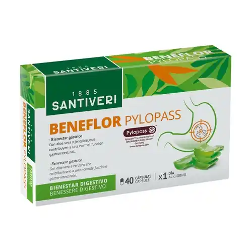 Beneflor Pylopass 40 vegetable capsules Santiveri Final Sale