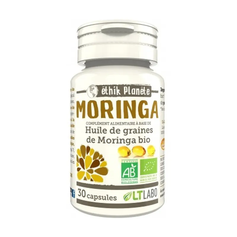 Bargain Organic Moringa Oil 30 capsules LT Labo