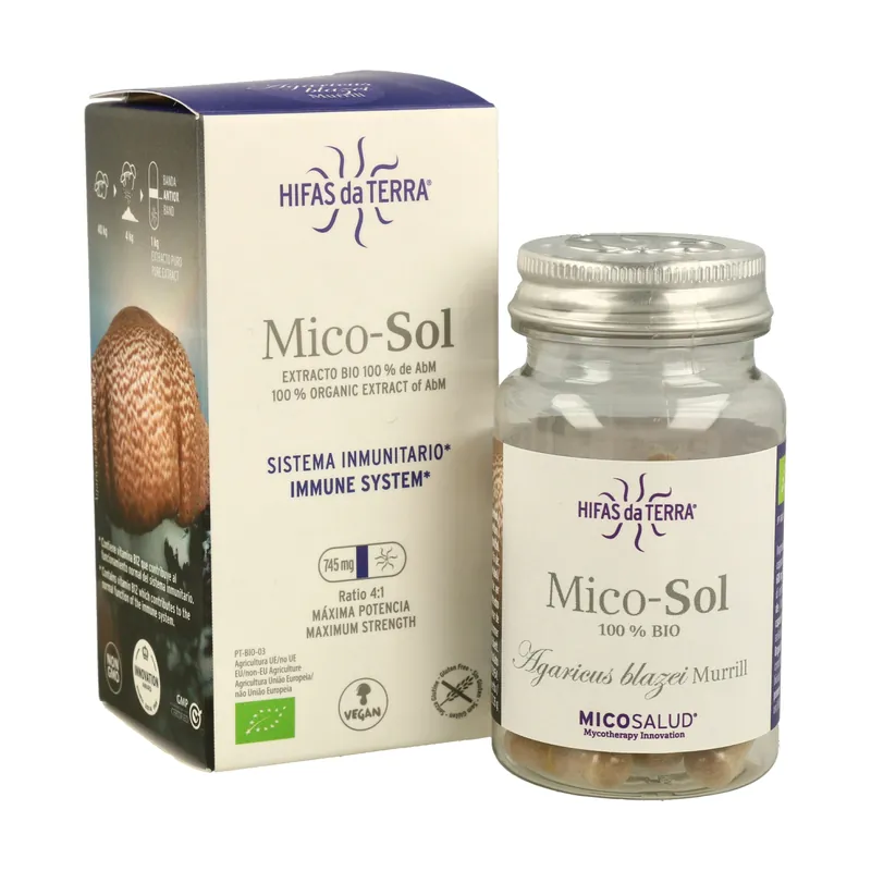 Mico-Sun 30 capsules of 745mg Hifas da Terra Low Price