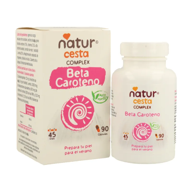 Free Returns Beta carotene 90 capsules Naturcesta