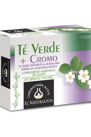 Green tea with chrome 60 capsules El Naturalista Top Pick