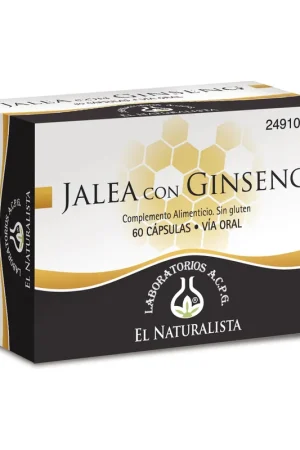 Direct From Factory Royal jelly with ginseng 60 capsules El Naturalista