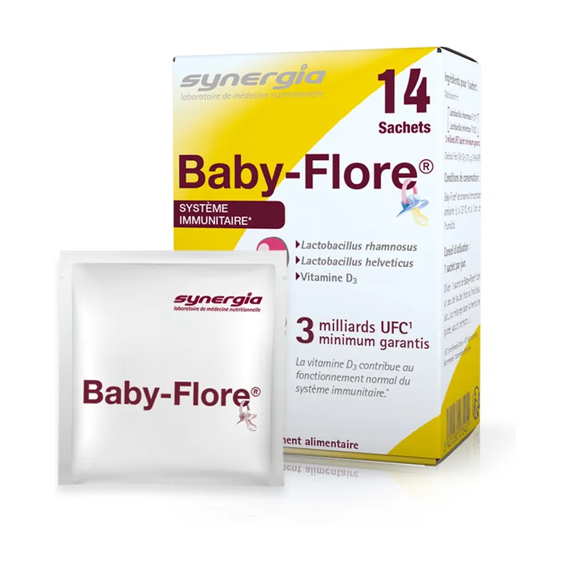 Baby-Flore immune system 14 packets Synergia (FR) Fresh Stock