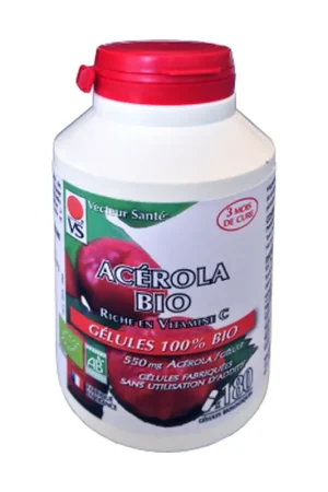 Acerola bio 180 capsules Vecteur Sante Reduced Price