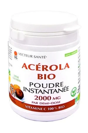 Acerola bio instant powder 75 g Vecteur Sante Same Day Shipping