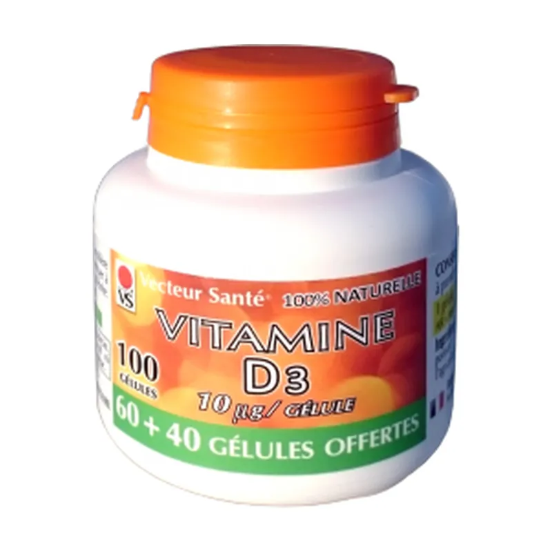 Grab Now vitamine D3 10µg / gélule 60 vegetable capsules Vecteur Sante