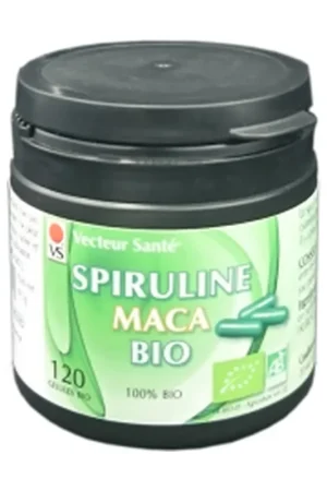 Big Sale Spirulina and organic maca 120 vegetable capsules Vecteur Sante