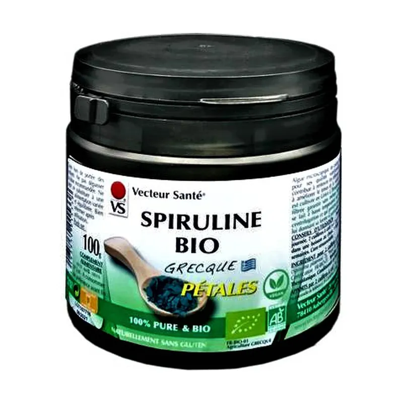 Best Price spiruline PÃ © tales Bio grecque 100 g of powder Vecteur Sante