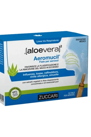 Aeromucil Aerosol Vials 10 ampoules Zuccari Flash Sale