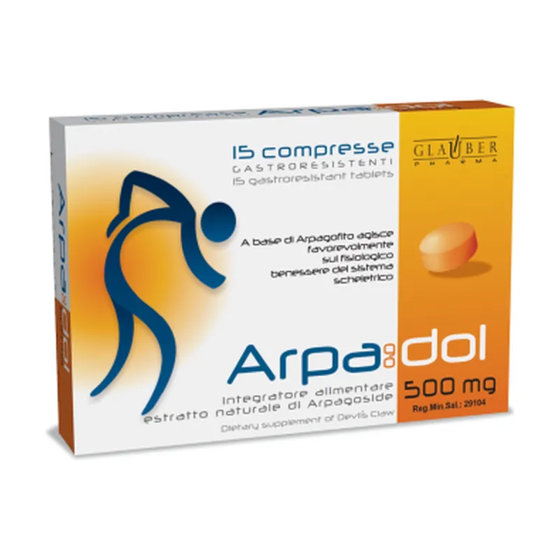 New Arrival Arpagodol 15 tablets of 500mg Glauber Pharma