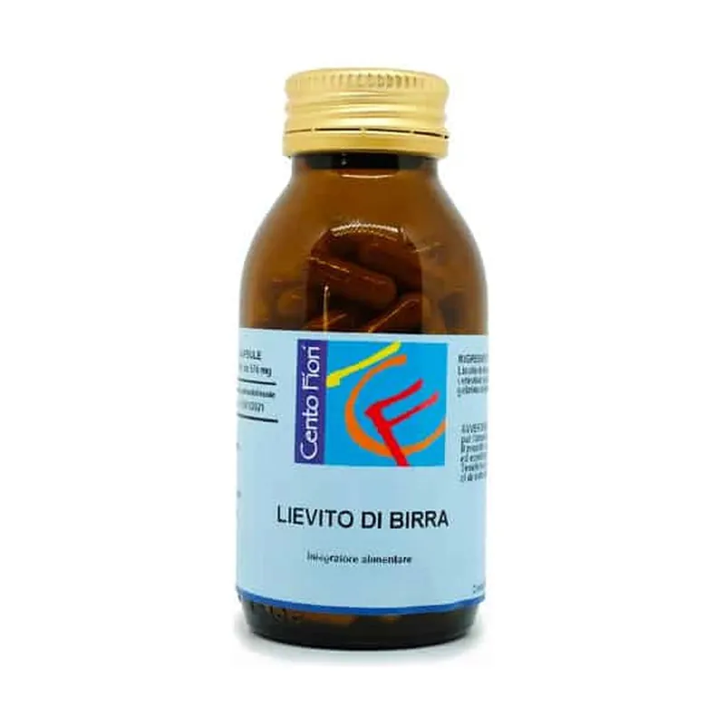Brewer‘s yeast 100 vegetable capsules of 400mg Centofiori Professional Grade