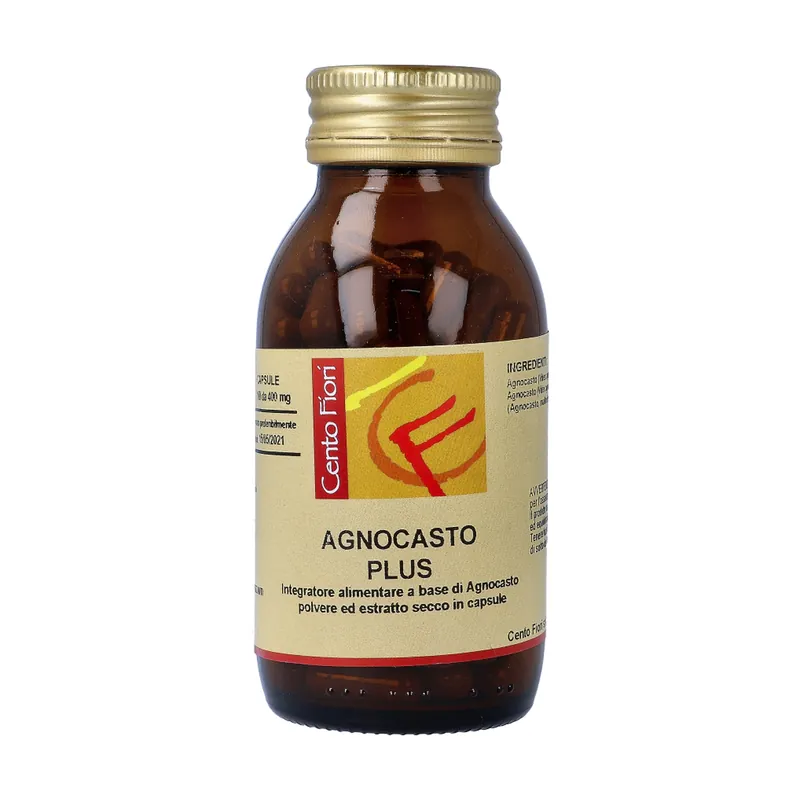 Agnocasto Plus 100 vegetable capsules of 49g Centofiori Same Day Shipping