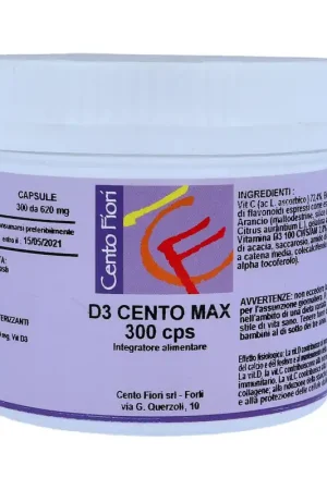 New Arrival D3 One hundred Max 300 vegetable capsules Centofiori