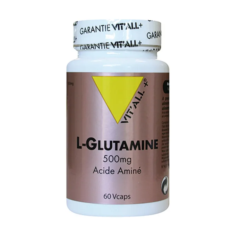 L-GLUTAMINE 500mg 100 vegetable capsules Vitall + Crafted