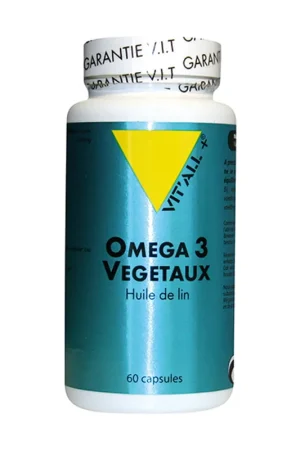 Fast Shipping OMEGA 3 (Huile de poisson) 1000mg 60 capsules Vitall +